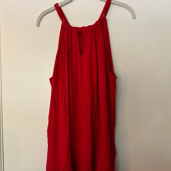 Red Banana Republic Factory Keyhole Tank, Medium - Picture 1 of 4